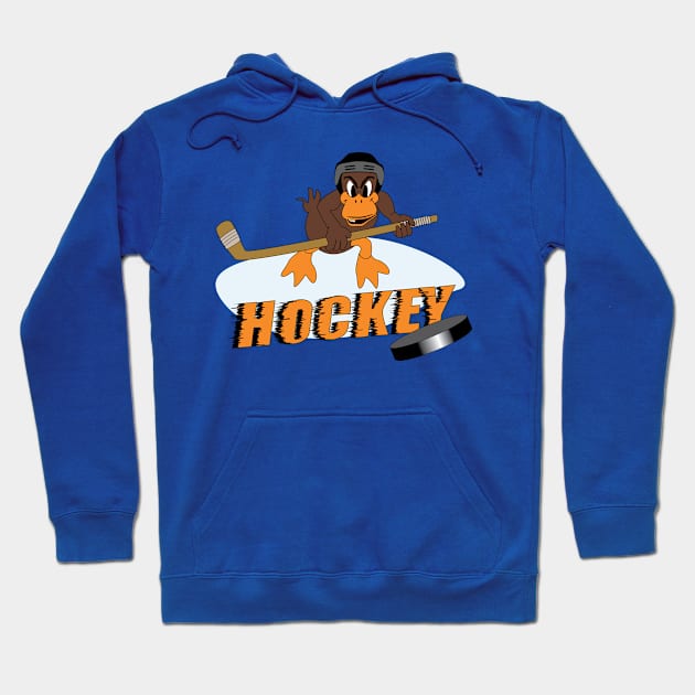 Hockey Hoodie by VirgoArtStudio